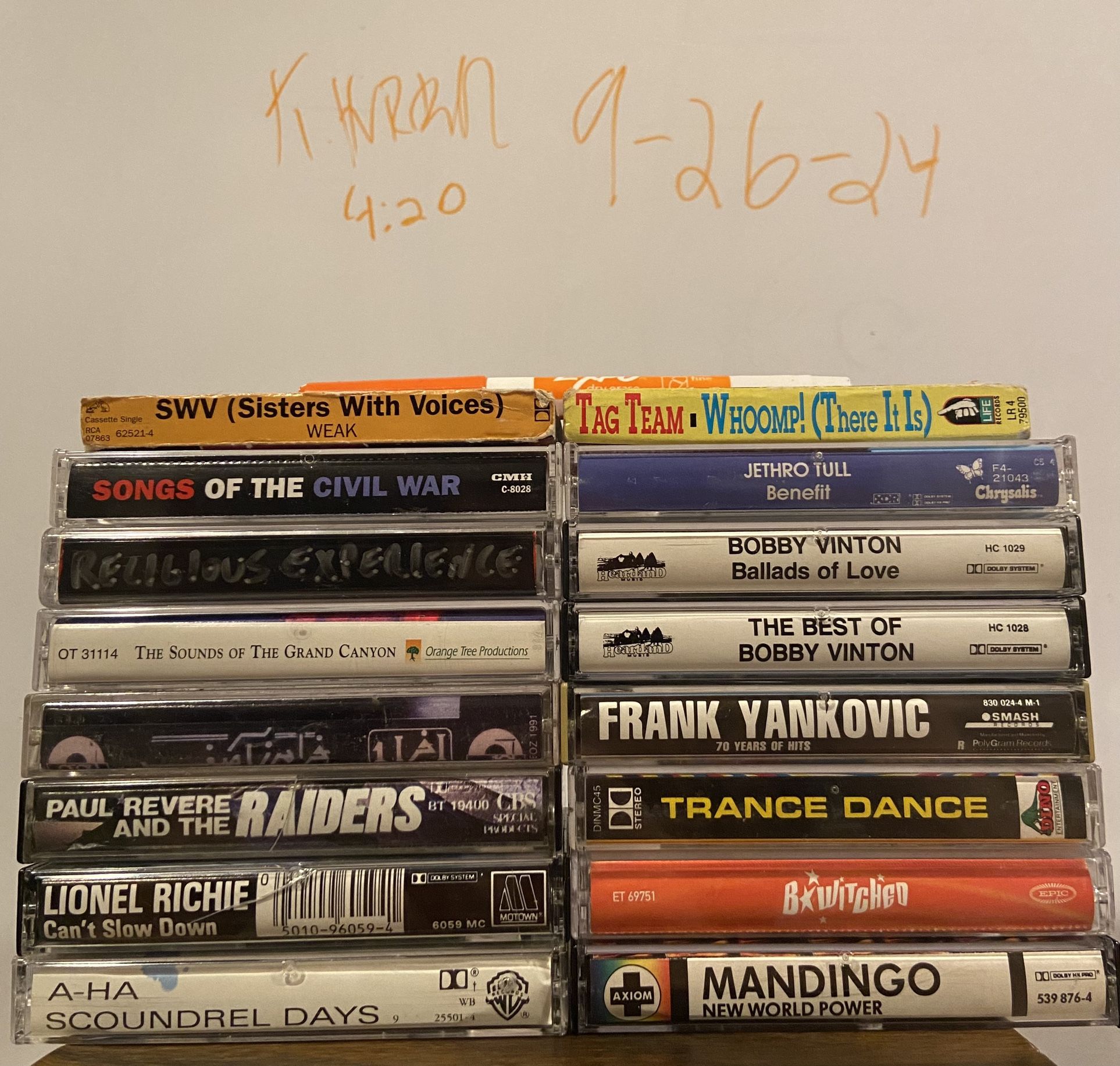 Cassette Tapes Lot