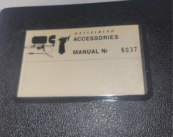 Original Hasselblad Accessories Repair Manual # 6037