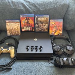 PS4 Pro (With Accessories)🔥