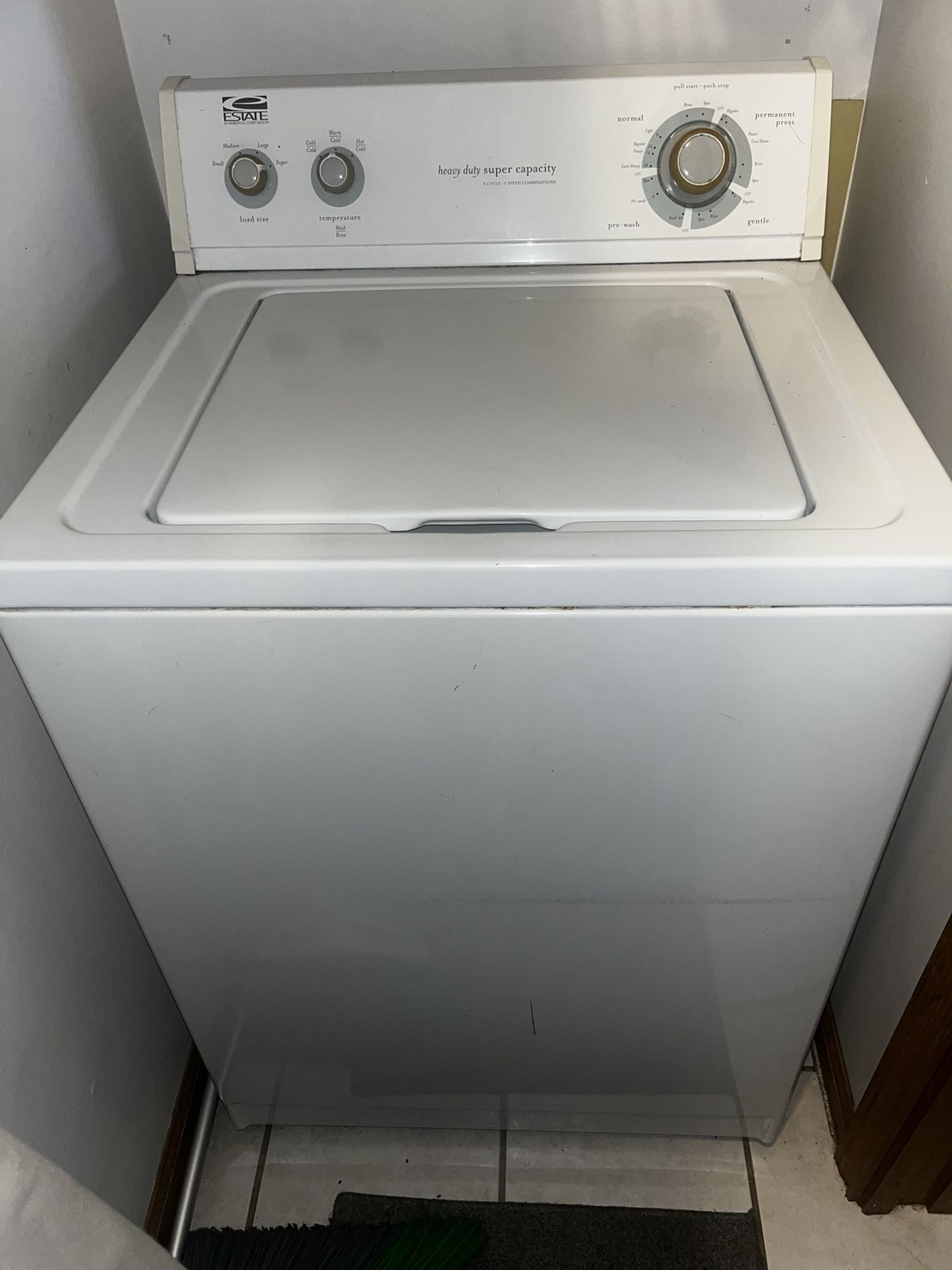 Estate Electric Washer And Dryer Combo