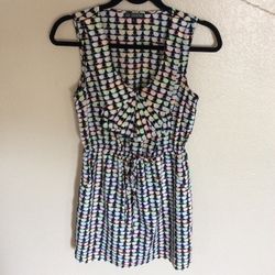 Bebop Sunglasses Print Sleeveless Dress Size m