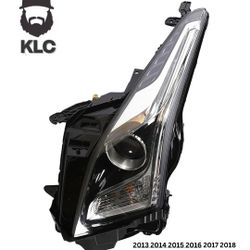 2013 2014 2015 2016 2017 2018 CADILLAC ATS HEADLIGHT HEADLAMP ASSEMBLY HALOGEN PROJECTOR DRIVER SIDE