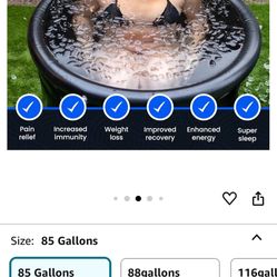 New 85 Gallons Plunge Ice Tub