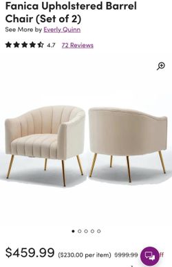 Set Of 2 Beige Sofa For Living Room Bedroom 