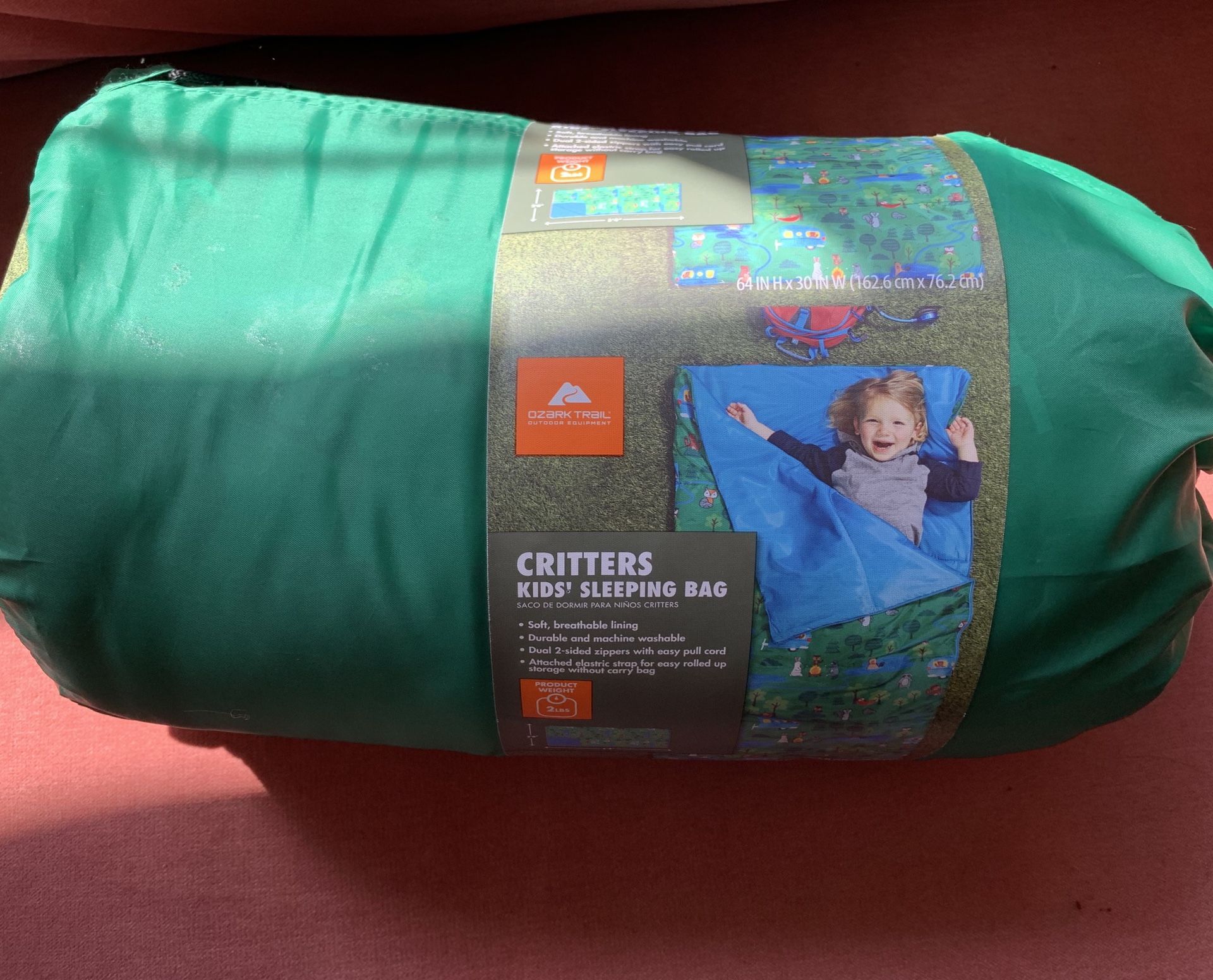NEW Ozark Trail Critters Kids' Sleeping Bag