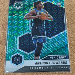 2020-21 Mosaic Anthony Edwards Green Prizm Rookie