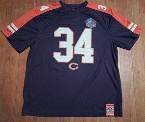 Adult Size Xlarge Majestic Chicago Bears #34 Hall of Fame Jersey