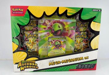 Mega Evolution Ascended Heroes Mega Meganium ex Box **SPANISH** "Ascenso Heroico"