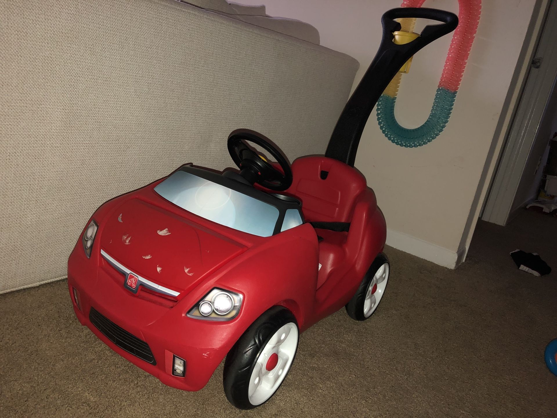 Step2 Whisper Ride II, Ride on Push Car, RED