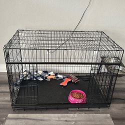 4ft Wide 2 Door dog cage 