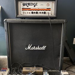 Orange TH30 and Marshall 1960bv