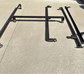 Metal Bed Frame with Casters