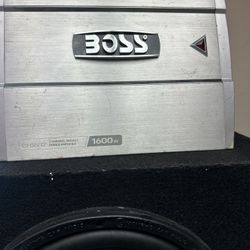 Subwoofer And 1600watt Amp