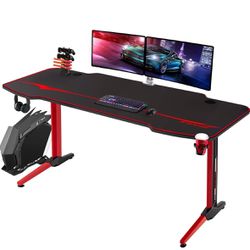 Homall Gaming Desk 55 Inch Computer Desk Racing Style 