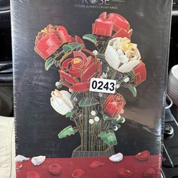 Rose Bouquet Building Block Set
