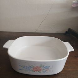 Vintage CORNING WARE “Symphony” 2 Liter Casserole Dish A-2-B Floral No Lid