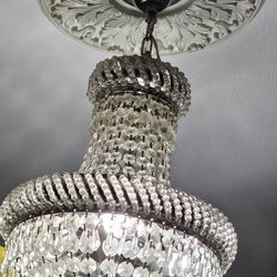 Glass. chandelier 