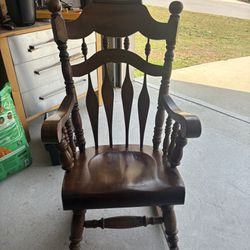 Solid Pine Rocking Chair 