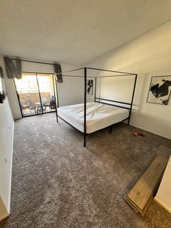King size bed and mattress