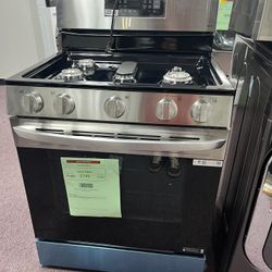 Gas Stove LG Stainless Steel 5 Burners W/ Air Fry Convection 