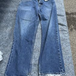 Banana Republic Denim Men’s Button-fly Jeans Size 34x 32 Color Blue 
