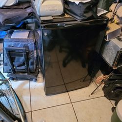 GE tall mini fridge