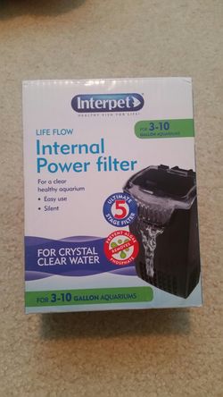 Aquarium fish tank Internal power filter interpet