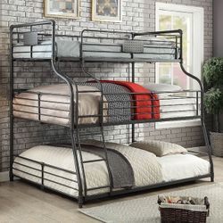 Twin/Full/Queen Bunk Bed, Price Includes Mattresses 