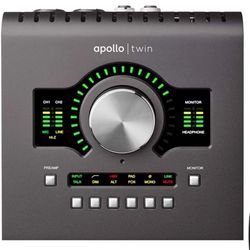 Universal Audio Apollo Twin MKII DUO Thunderbolt Heritage Edition Interface w/Analog Glide Case