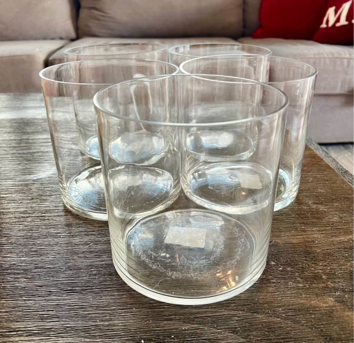 11 Glass Cylinder Vases