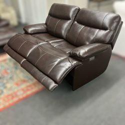 *NEW* Ridgewin Leather PWR Reclining Loveseat 🚛DELIVERY AVAILABLE