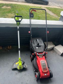 Lawn mower and weed wacker electric
