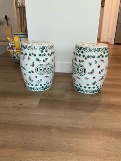 Chinese porcelain garden stools