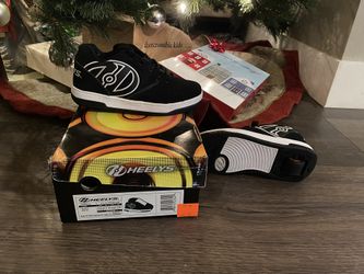 heelys black and white propel 2.0, size 2us