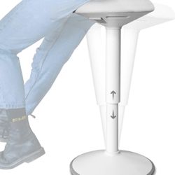 Wobble adjustable standing desk stool