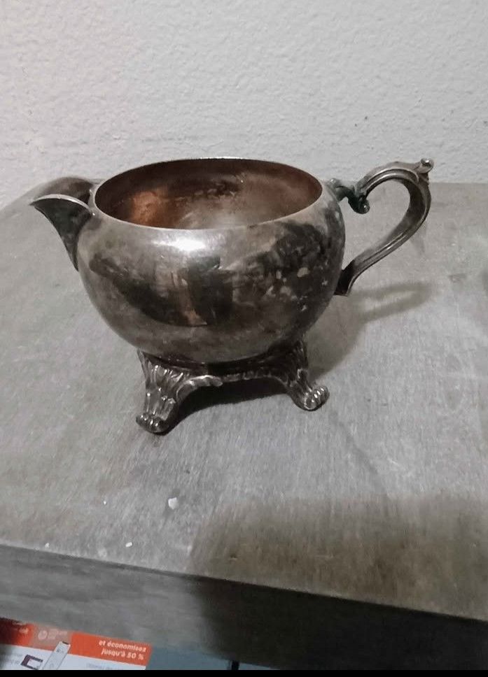 Piece To Silver Victorian Tea Set