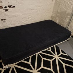 Twin Bed: Trundle On Wheels, Like New Mattress, & Mattress Cover