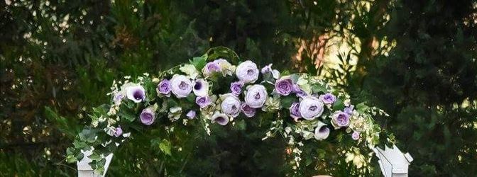 Wedding flowers swag arch centerpiece 5'