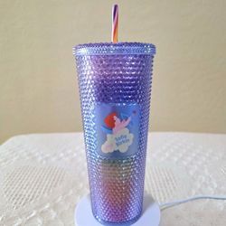 Starbucks Sofie Birkin Ombre Rainbow Bling Stud Pride 2024 - 24 oz Travel Tumbler Mug *Please Read Description 