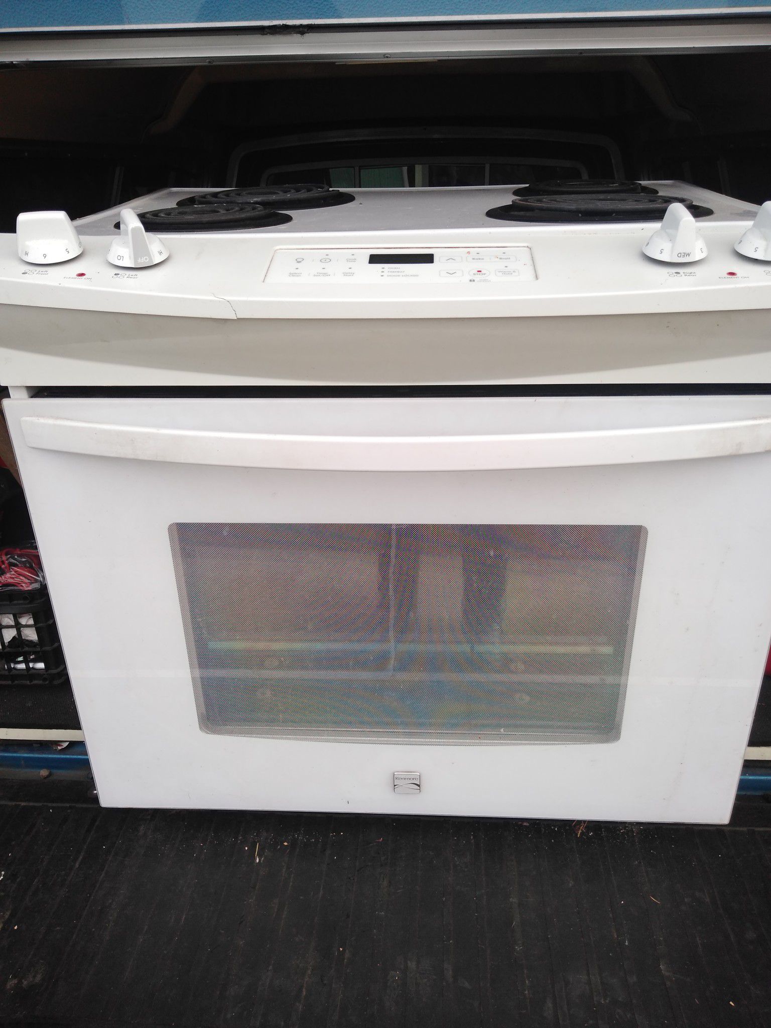 Kenmore 30 in drop in stove and cooktop range