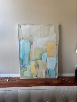 Large Watercolor on Canvas
