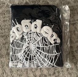 Black web sp5der hoodie small and medium