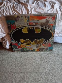 Batman Comic Strip Canvas Wall Art