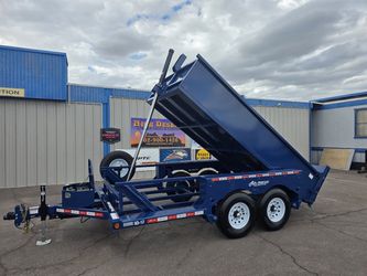 2026 Air Tow 3D-12 Dump Trailer and drop deck combo trailer 10,000 lb capacity
