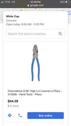 Channellock 8.5 Xlt Linemen's Pliers 