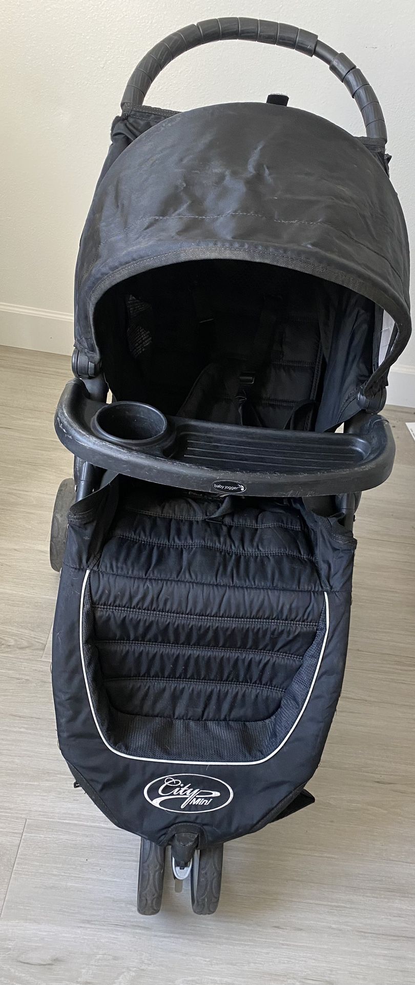 Baby Jogger City Mini Black Single Hand Quick Fold Stroller