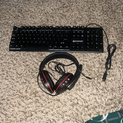 Headphones & Keyboard