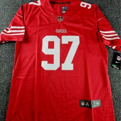 San Francisco Nick Bosa Home Red Stitched Jersey New
