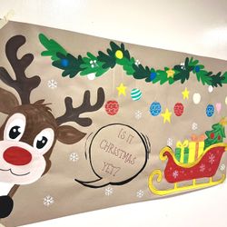 FREE Handpainted Christmas Banner