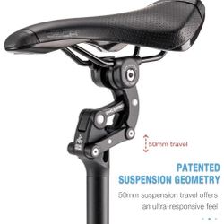 Suspension Seat Post for Bikes - Shock-Absorbing Seat Post Comfort for Your Bike Ride - Spring Suspension Seat Post 27.2mm